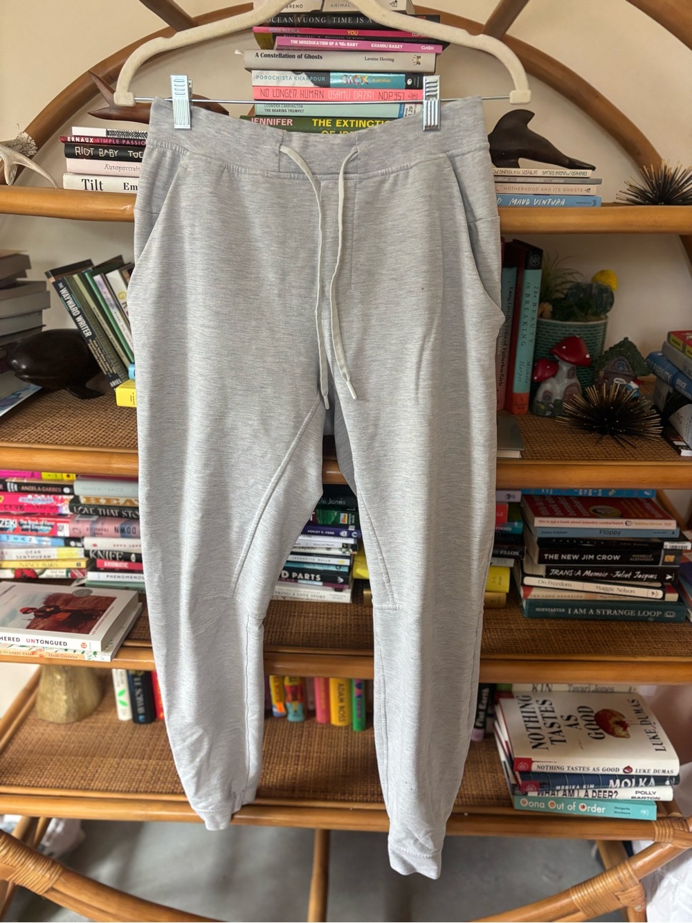 lululemon athletica Light Gray Drawstring Joggers